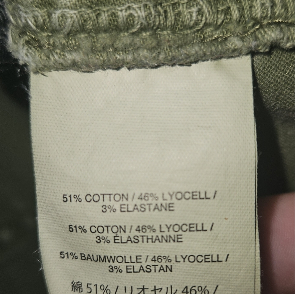 J. Crew Army Green Khaki Straight Leg Pants - Size 27 - Picture 7 of 8